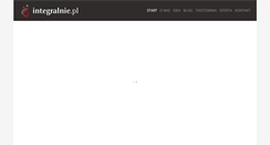 Desktop Screenshot of integralnie.pl